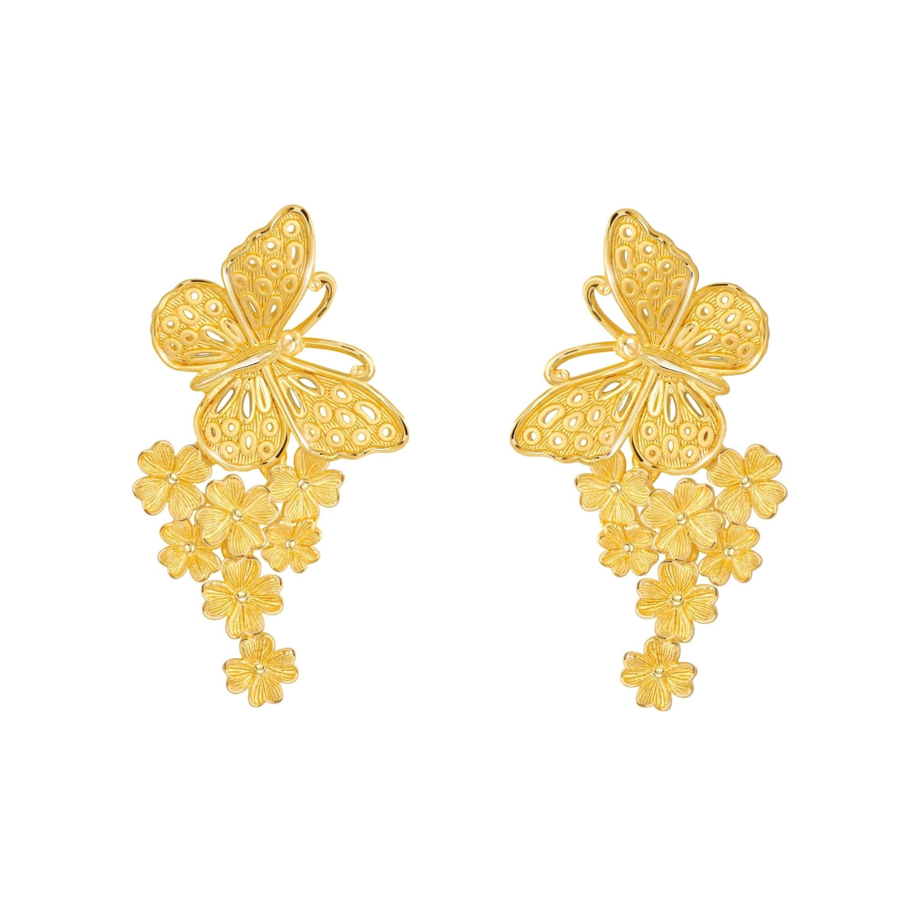Dainty Butterfly Freshwater Pearl Drop Earrings | Fairy Tale Jewelry -  Glitz And Love